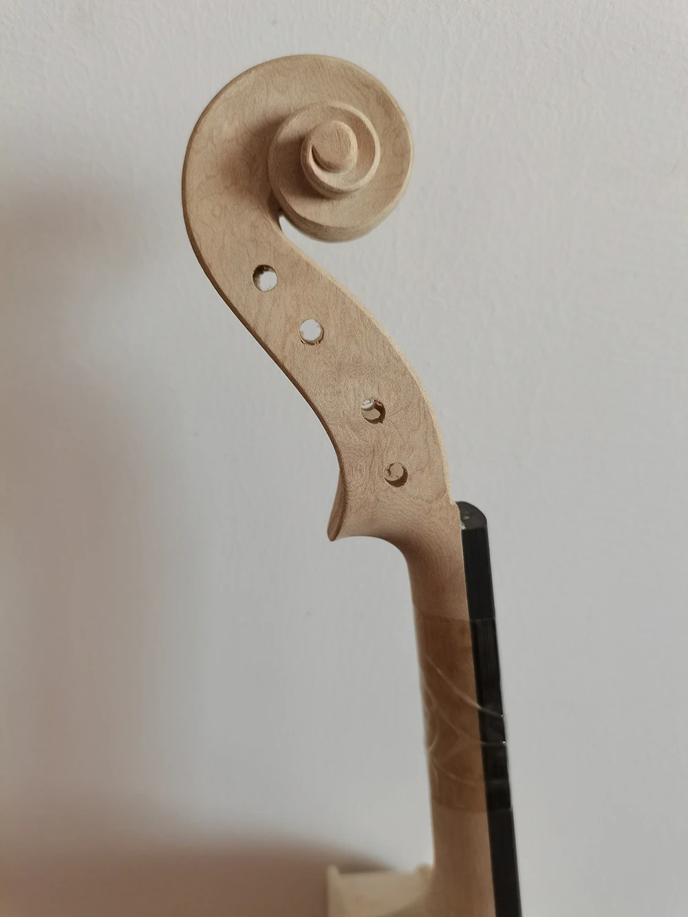 Rotary cut Unfinished Violin White handmade bird eye maple 4/4 solid wood violin natural pattern violino DIY stringed instrument