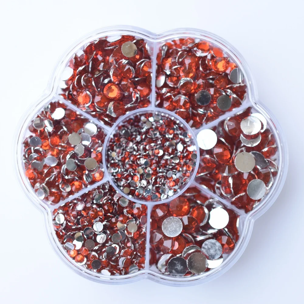 Premium Resin Round Flatback Rhinestones - 5000pcs Crystal Gems for Jewelry and 3D Decorative Crafts