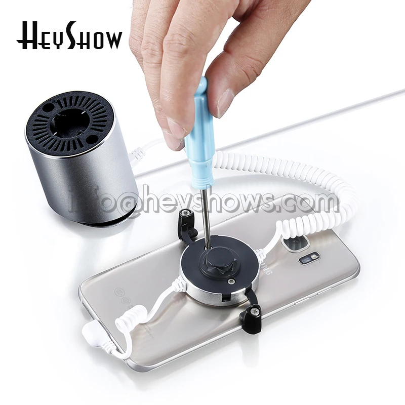 10PCS 360 Degree Rotate Chargable Phone Security Alarm Burglar System Stand Smartphone Anti-Theft Alarm Device Display Holder