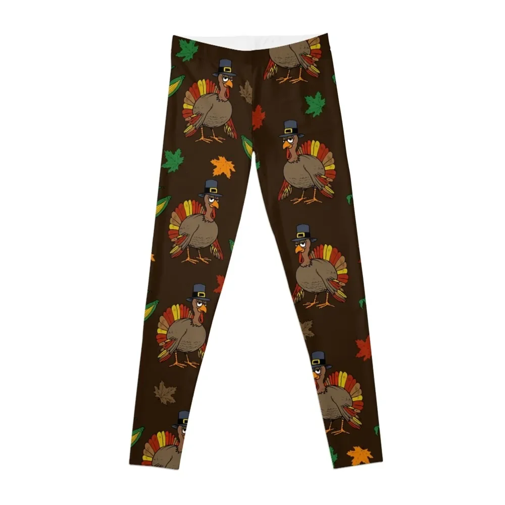 

Thanksgiving Turkey pattern Leggings jogging pants Pants sport Sports female Womens Leggings