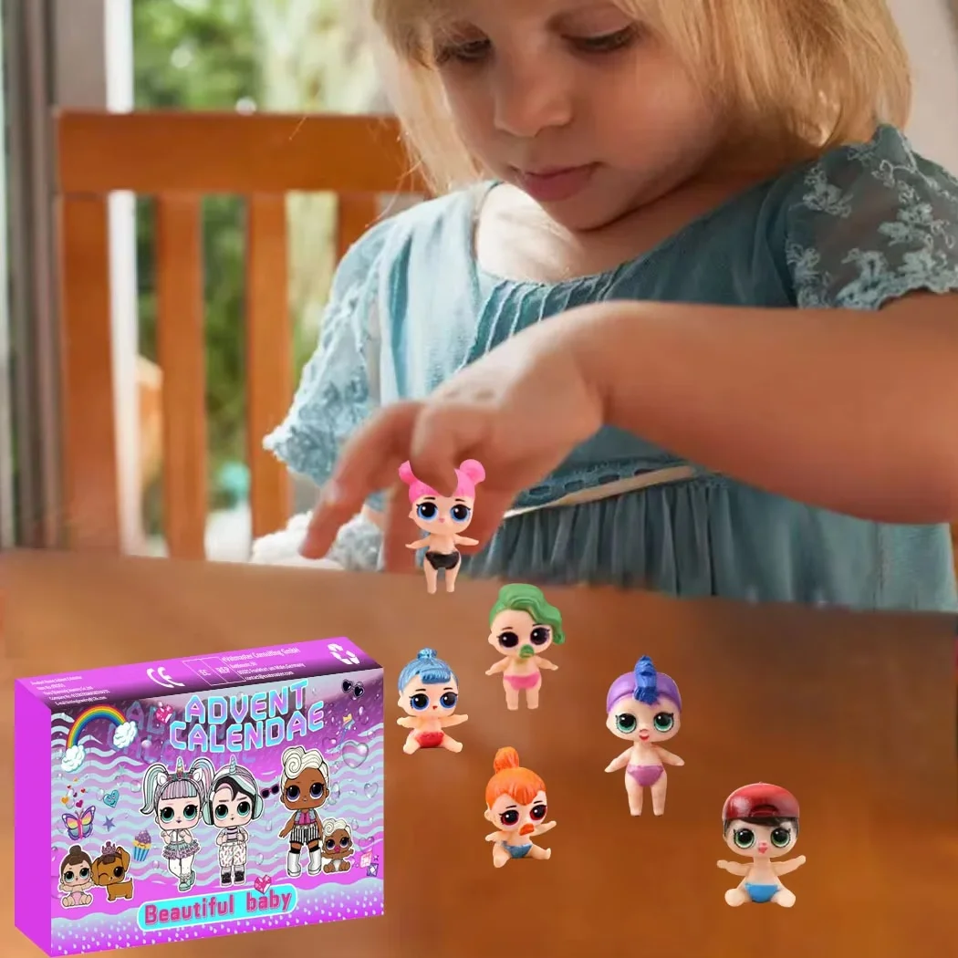 Hot Selling Christmas 24 Digit Countdown Doll Advent Calendar Christmas Blind Box Children's Toy Birthday Gift