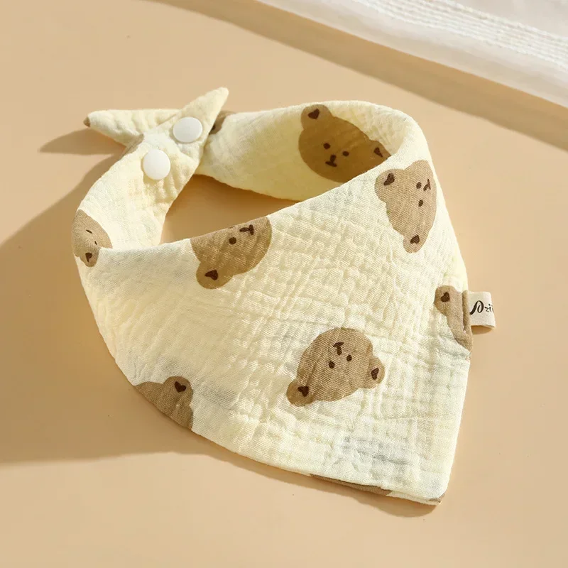 5pcs Baby Muslin Bibs Triangle Soft Cotton Burp Cloth Saliva Towel Apron Bandana Scarf Feeding Drool Bib Korean Style saliva towel baby bib feeding bib cotton bib set cotton bib