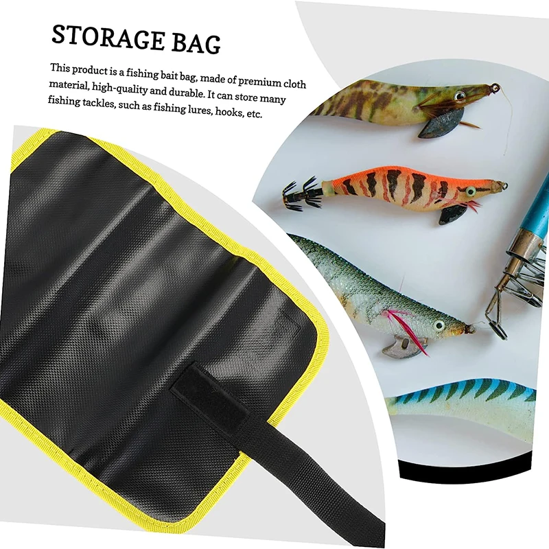 Bait Storage Bag Pocket Organizer Pouch Fishing Jigs Backpack Organizer Pouch  Lure Bait Bag Fishing Baits Storage Pouch