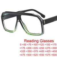 Retro Men Pilot Reading Glasses Fashion Brand Big Frame Anti Blue Light Presbyopia Eyeglasses Women Square Prescription Glasses 1