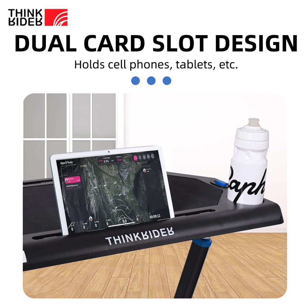 Indoor Cycling Desk ThinkRider Adjustable Height Bike Desk Laptop Stand Non-Slip Surface Portable Bike Trainer Fitness Desk bike trainer