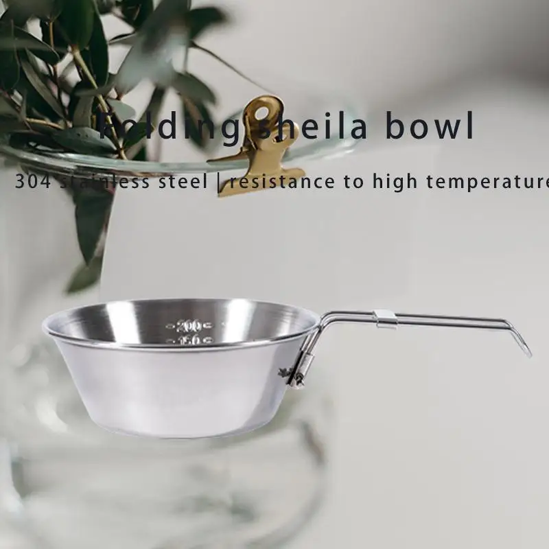 

Foldable Stainless Steel Snow Bowl, Perfect for Outdoor Adventures, Ultimate Camping Companion, 304