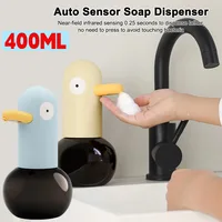 420ml Smart Soap Dispenser Touchless Motion Sensor Electric Washing Hand Device Cute Duck Automatic Liquid Foam Soap Dispenser 1