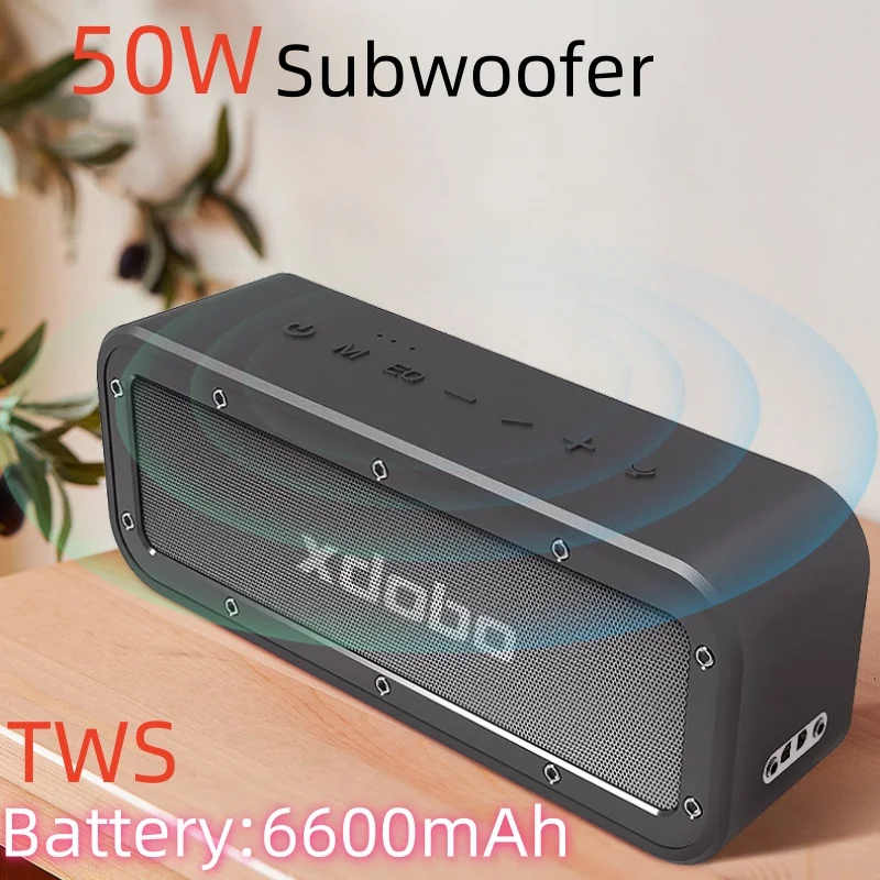 

XDOBO1983 50W Subwoofer Portable Outdoor Waterproof Bluetooth Speaker Home Theater 360 Surround Stereo TWS Wireless Caixa De Som