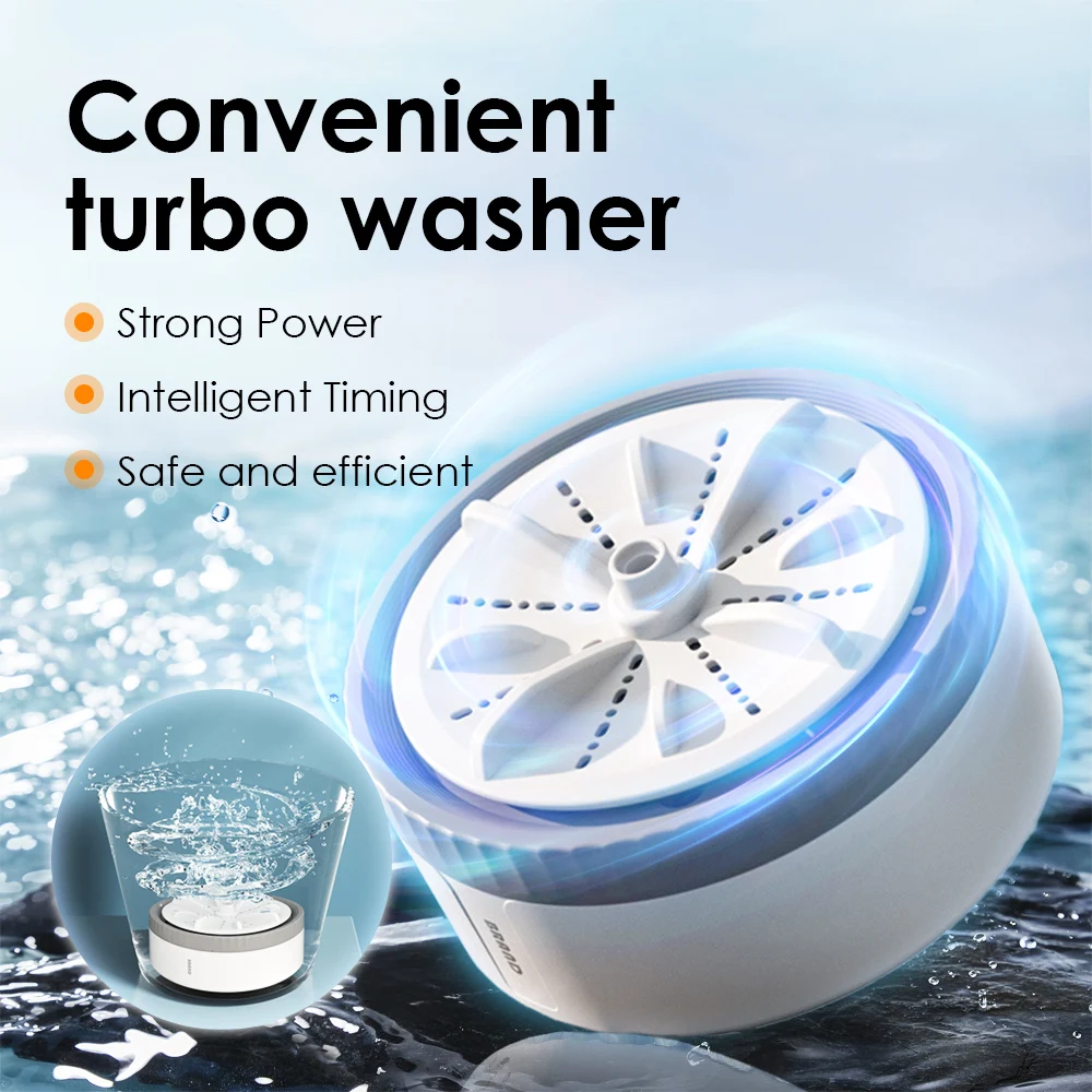 Turbo Washing Mini Ultrasonic Washing Machine Review Speed Timing