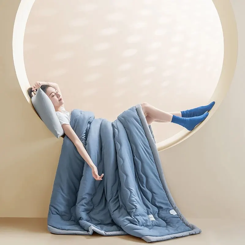 Summer Cool Quilt Pure Water Washes Cotton Air Conditioner Machine Washable Quilt Core Dormitory Single Cooling Blanket