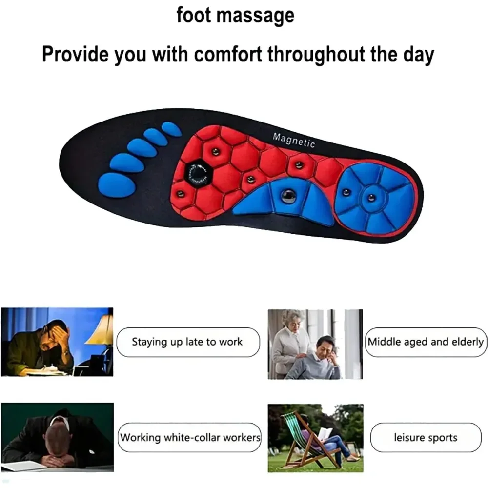 Shoe insoles Orthopedic insoles Orthotic insoles Acupressure Insoles Orthopedic Insoles for Men Women Shoes Insoles Shock Absorption Magnetic Insoles for Weight Loss