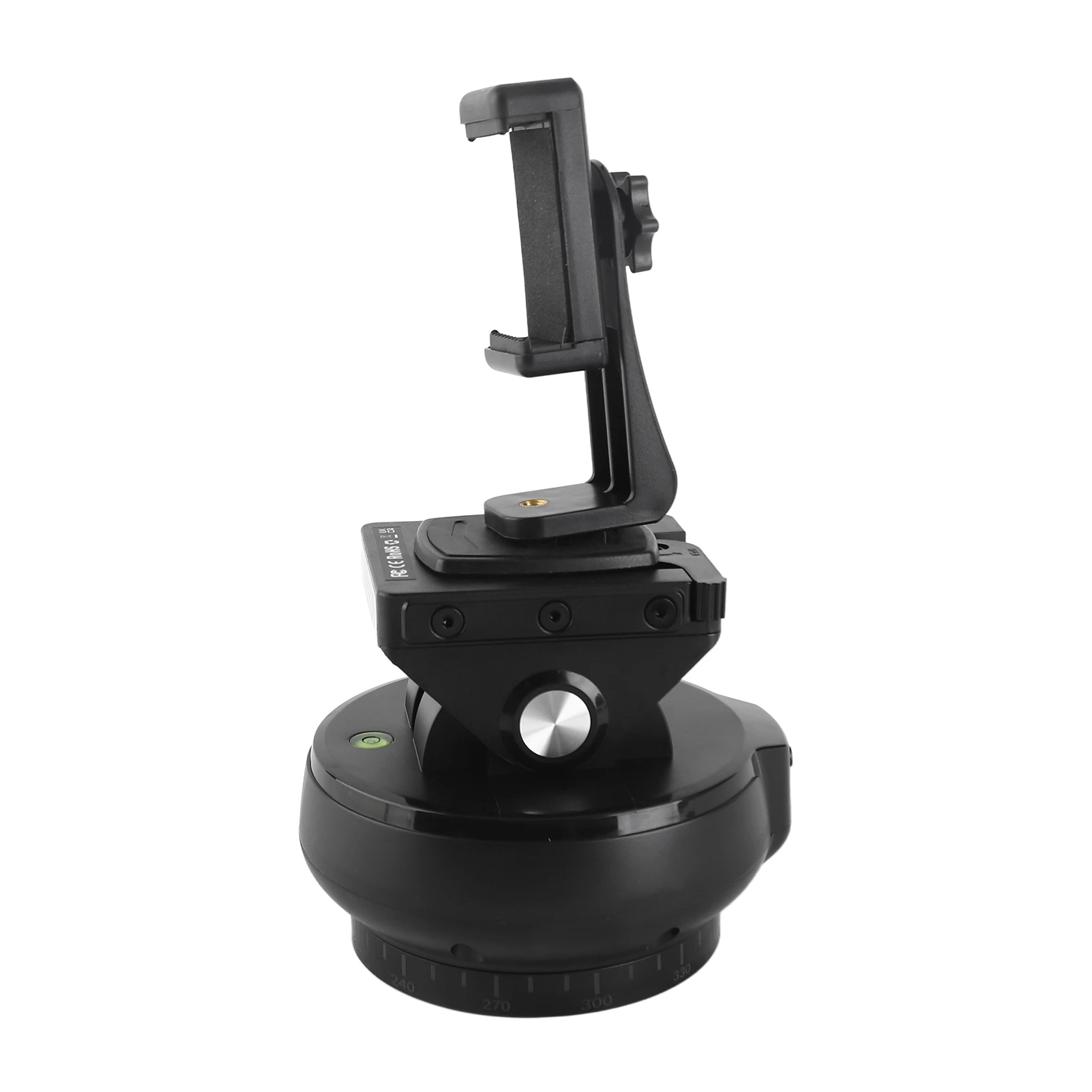 Motorized Pan Tilt Head 360&deg; Rotation 100M Wireless Remote Control 9 Levels Adjustable Panoramic Tripod Head for Photography