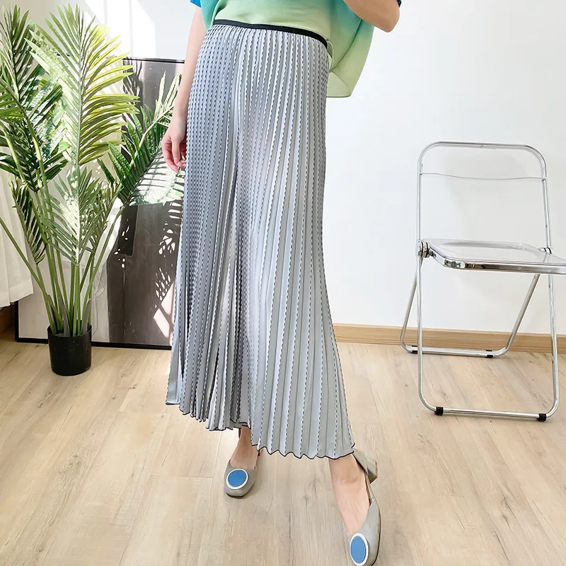 

Брюки складчатые с широкими штанинами, большие размеры, лето 2022