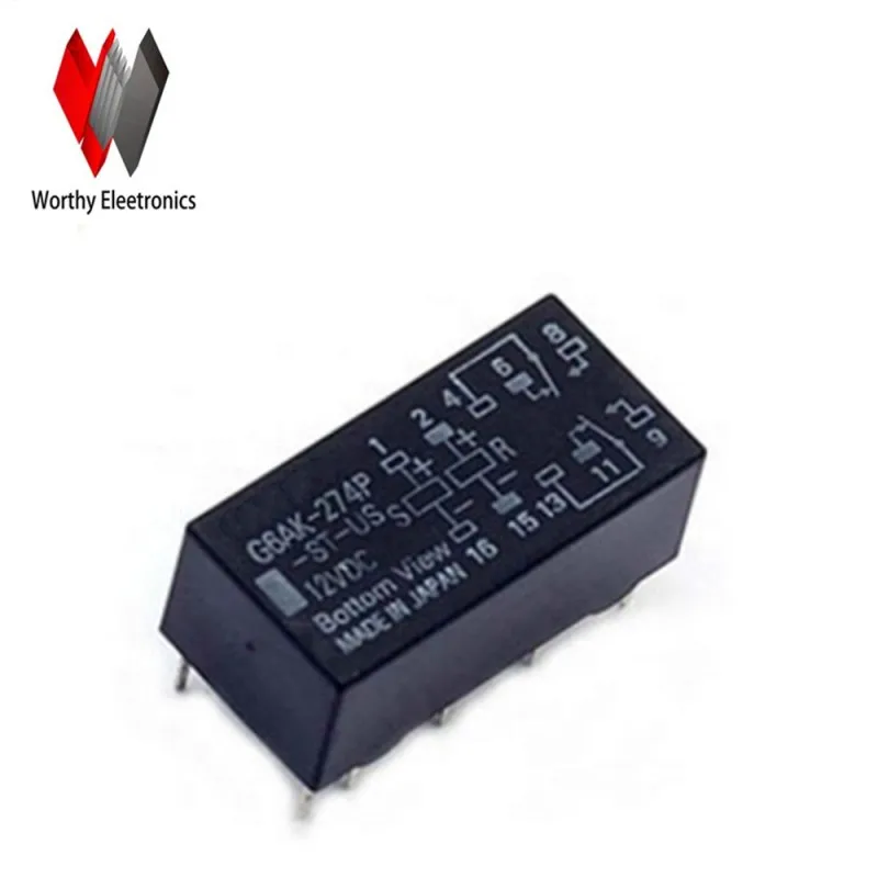 

Free shiping wholesale 10pcs/lot relay G6AK-274P-ST-US-12VDC