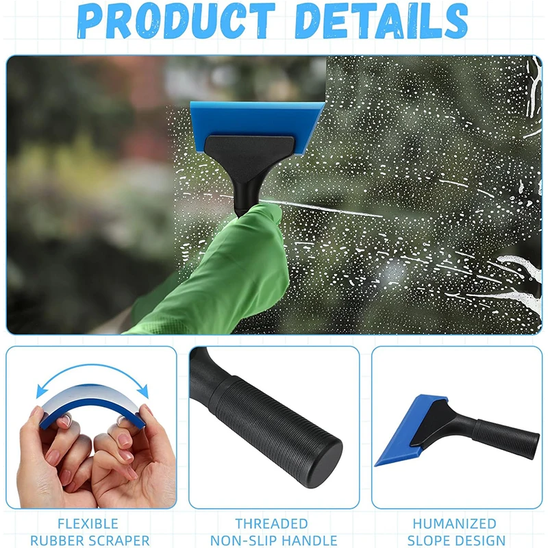 Kit di Strumenti NeoWrap per l'Applicazione di Pellicole Oscuranti per Finestrini Auto, Attrezzi per l'Installazione di Pellicole Protettive per Vetri, Squeegee per Pellicole Auto, Strumenti per Applicazione di Vinile per Veicoli - Image 5