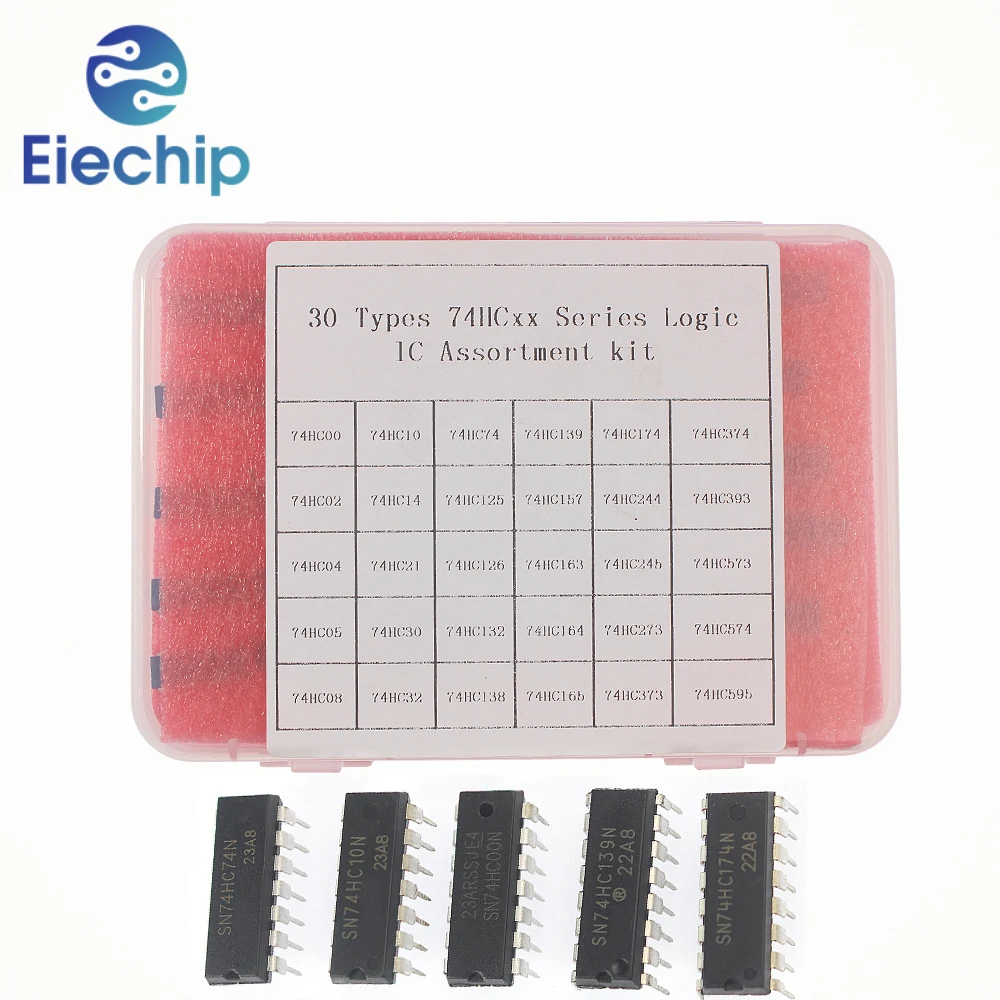 74HC Logic Integrated Circuits Electronic Kit 30 Values *1Pcs 74HC00 ...