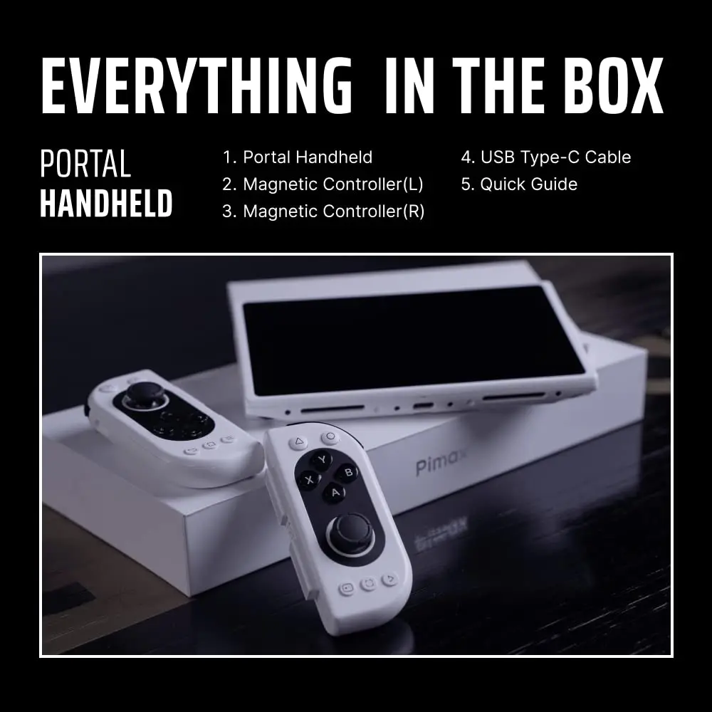 Pimax Portal Qled Handheld Game Console with 4K Qled plus mini-Led 