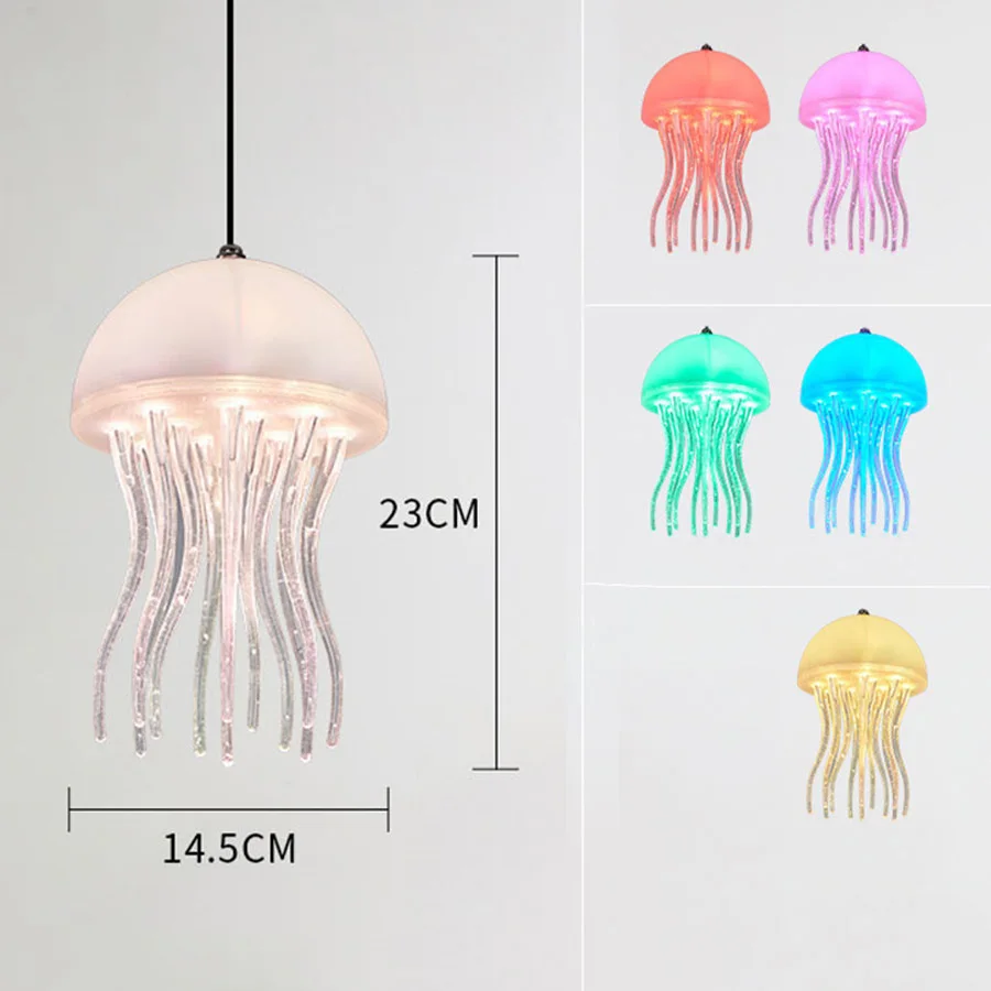 Outdoor RGB Changing Jellyfish String Light Christmas Dandelion Fairy Garland Light Jellyfish Garden Patio Tree Hanging Light