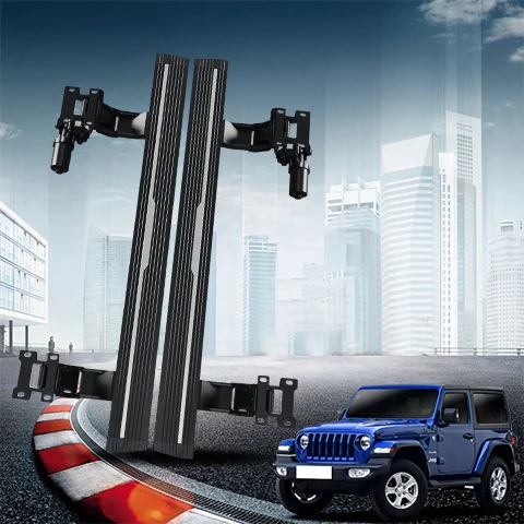 Car Electric Side Step Accessories 4x4 For universal Jeep wrangler JL Sahara Rubicon 4D 19-20