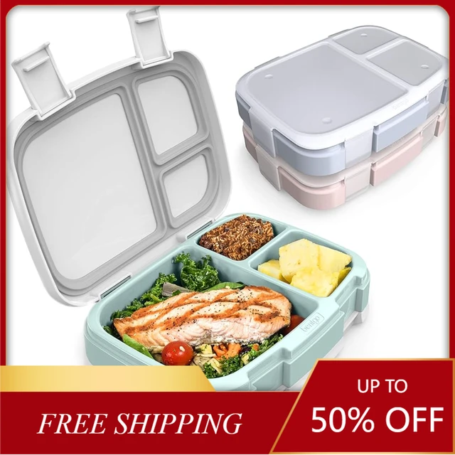 3-Pack Meal Prep Lunch Box Set-Reusable 3-Compartment Containers Healthy  Eating and Balanced Portion-Control - BPA-Free - AliExpress