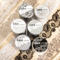 40mm*2m/Roll Simple Literary Landscaping Lace PET Tapes Creative DIY Journal Collage Decor Scrapbooking supplies Stationery Tape 1