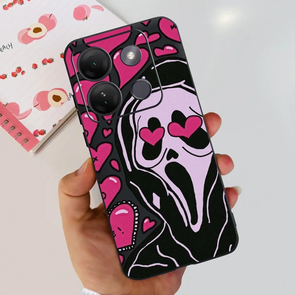 Stylish Patterned Soft Silicone Phone Back Cover