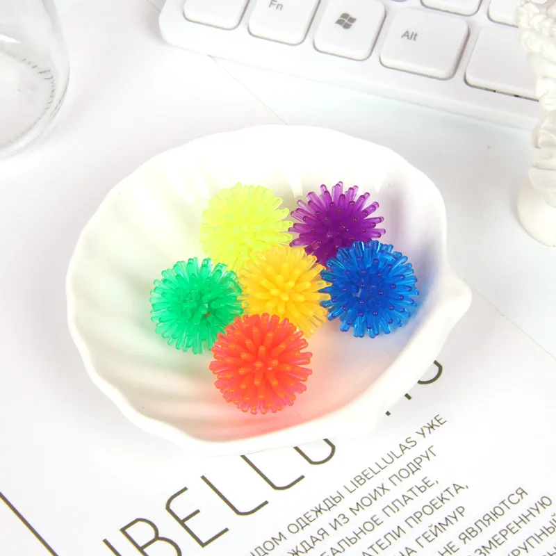 6pcs Spiky Ball Fidget Toy Small Size For Kids Children Autism Sensory ADHD Anxiety Relief Juguete Antiestres Exercise Grip Ball sensory fidget toy anti stress toy fidget toy finger sensory toy