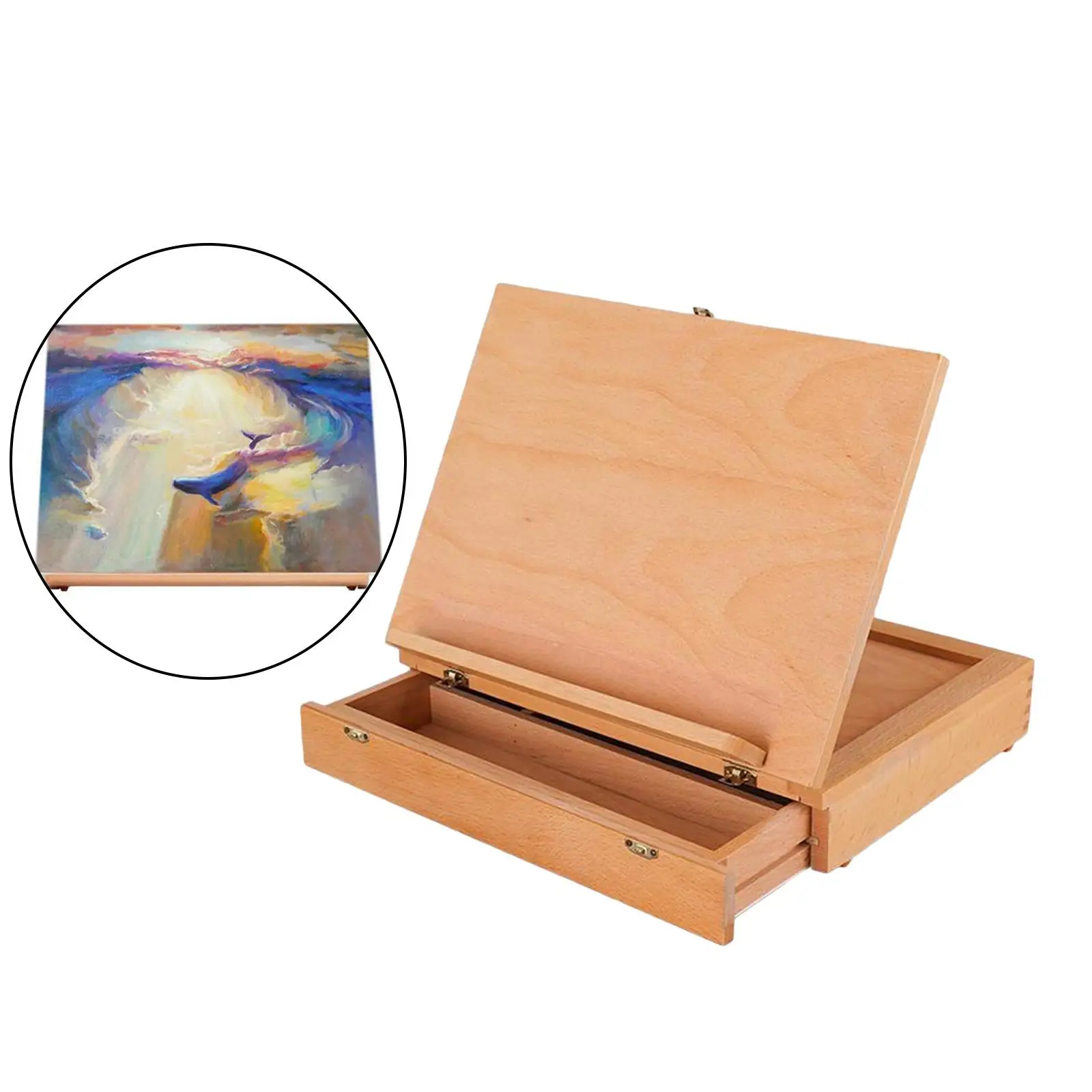 School Art Painting Board Desk Easel Sketch Box Display Holder Easel