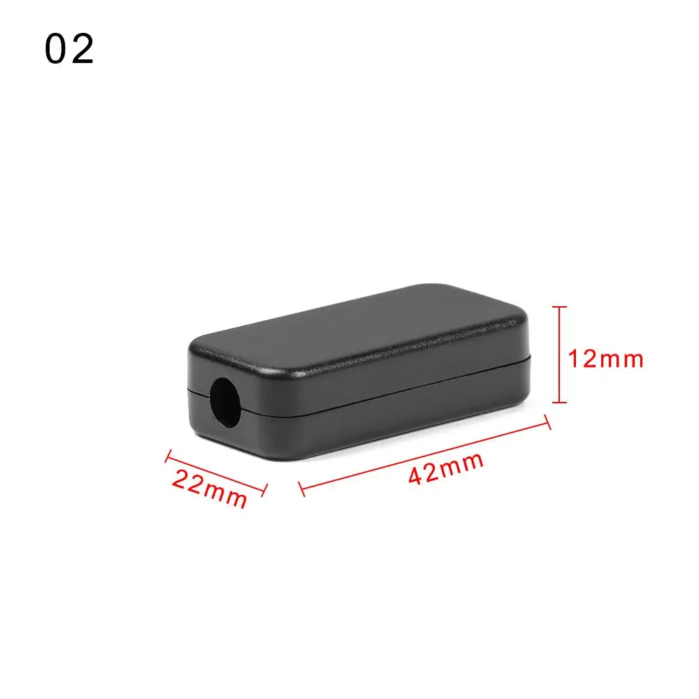 Sleek Black Waterproof Electronic Project Enclosure Box