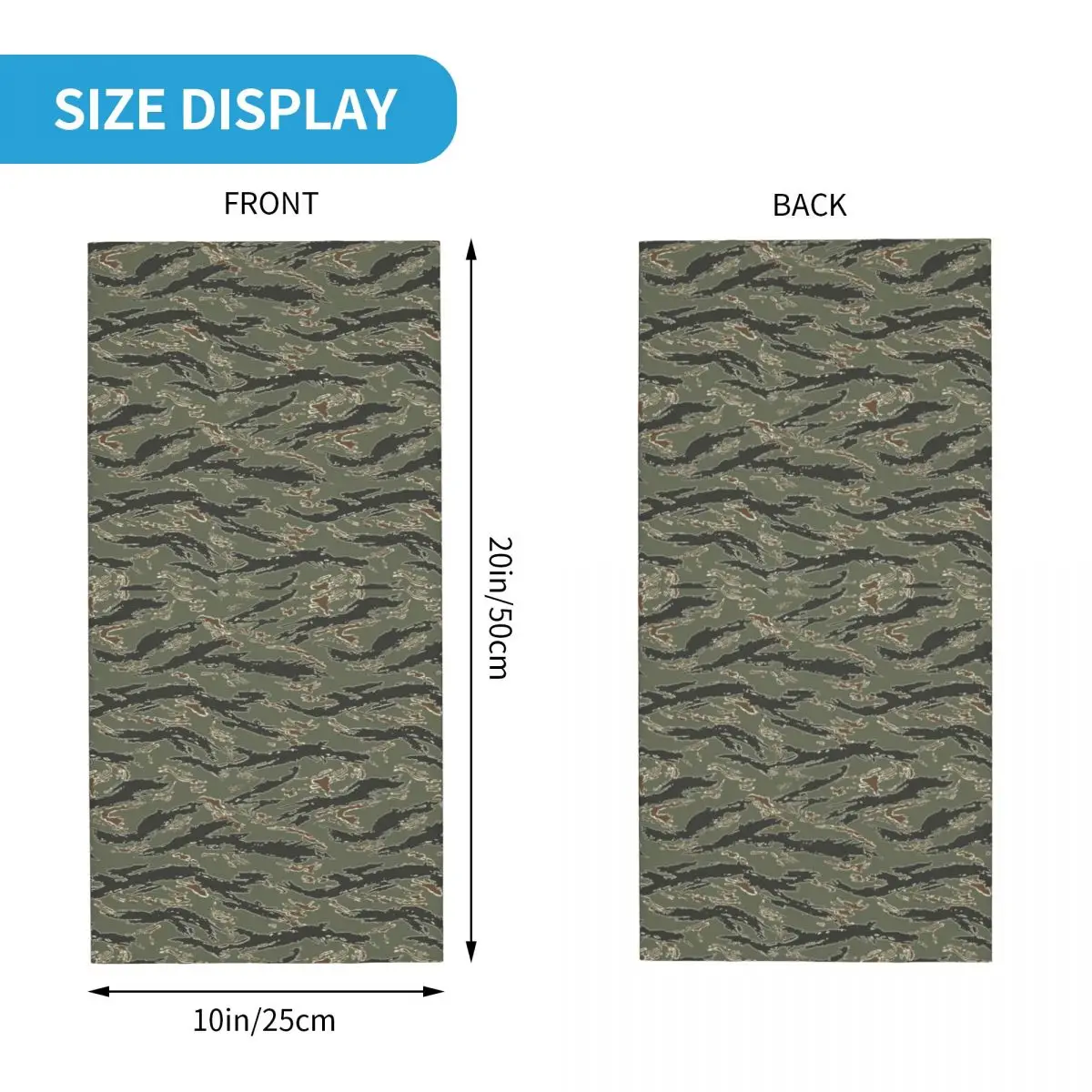 Tiger Stripe Camouflage Bandana Neck Gaiter Military Camo Face Scarf Cycling Scarf Cycling Men Women Adult Windproof neck gaiter,camouflage bandana