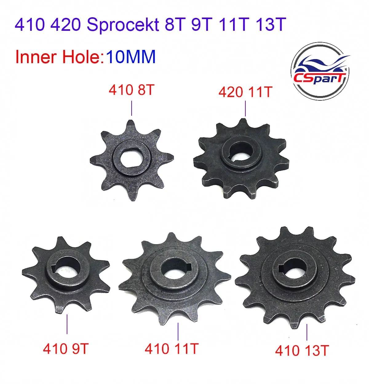 8 9 11 13 Tooth 8T 9T 11T 13T Sprocket 410 420 Electric Bike