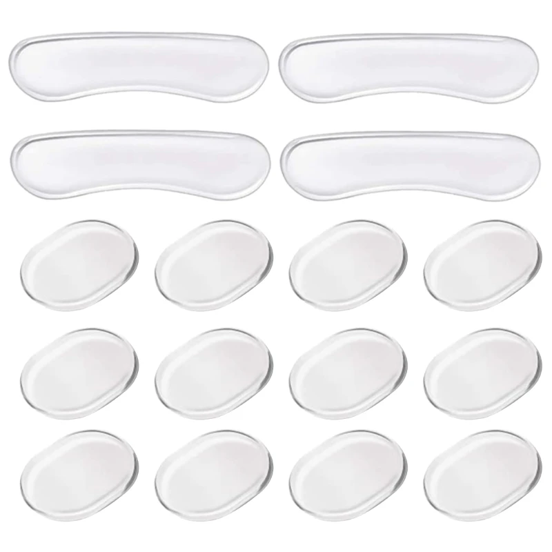 Drum Dampeners G92F 16Pcs/pack Soft Drum Dampening Moon Gels Clear Oval and Long Silencers Set