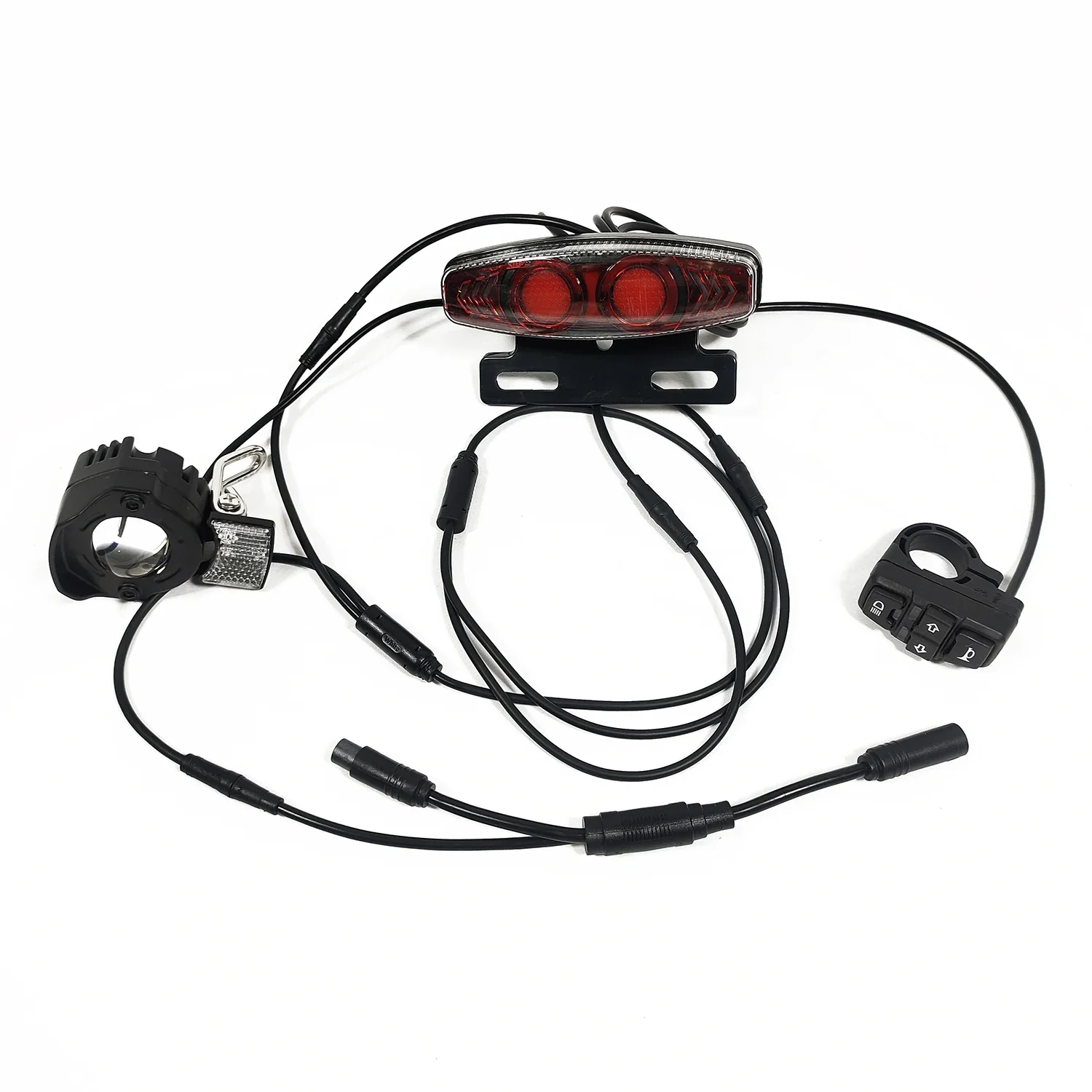 LinHi Electric Bicycle Modified Bike Light Waterproof kit Universal 24V 36V 48V 60V BAFANG KUNTENG JULET Steering Brake lights