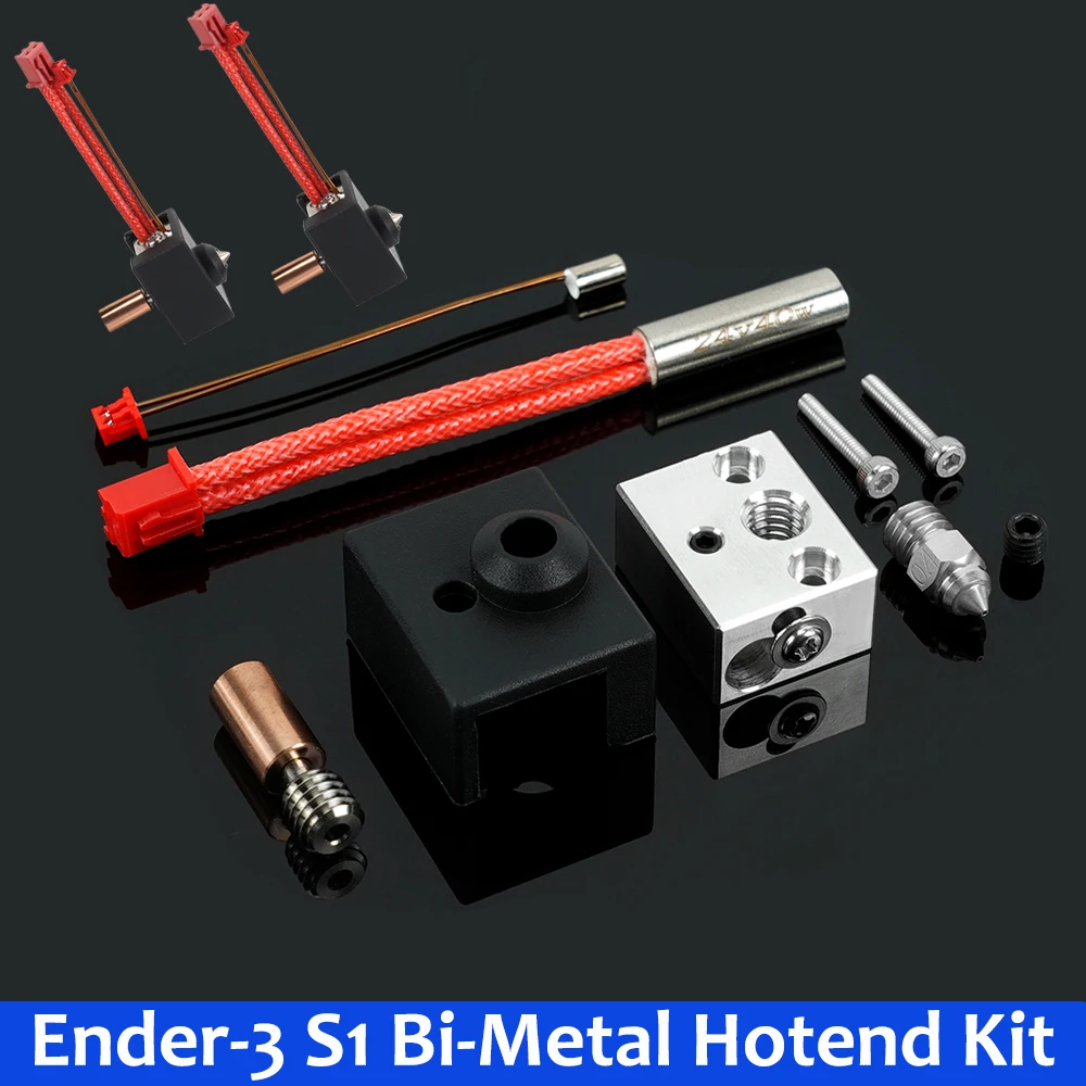 High Quality 3D Printer Print Head J-head Heat Block Hotend 3D Printer Bi-Metal Heatbreak Throat For Ender 3 S1 CR10 Smart Pro cr10 heatsink all metal hotend upgrade kit for cr 10 ender 3 printers micro swiss cr10 hotend titanium heat breaker throat