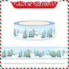 1X 10M Deco Silver Snowflake Foil Christmas Trees Glove Santa Claus Snowman Masking Washi Tape for Diary Scrapbooking Stationery 4
