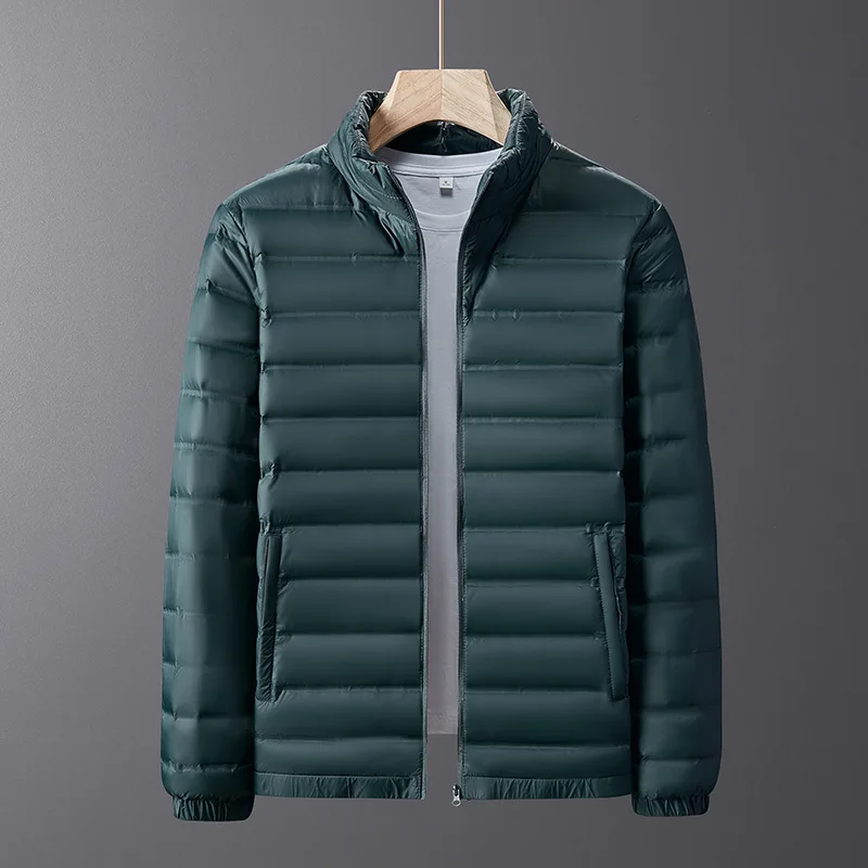 90% White Duck Down Jacket Winter Standing Neck Light and Thin Down Jacket Unisex Style