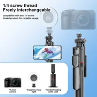F16 67.24Inch Tripod Shooting Selfie Stick Wireless Bluetooth 1/4'' Screw Monopod Phone Holder for Smartphone Camera - Image 4