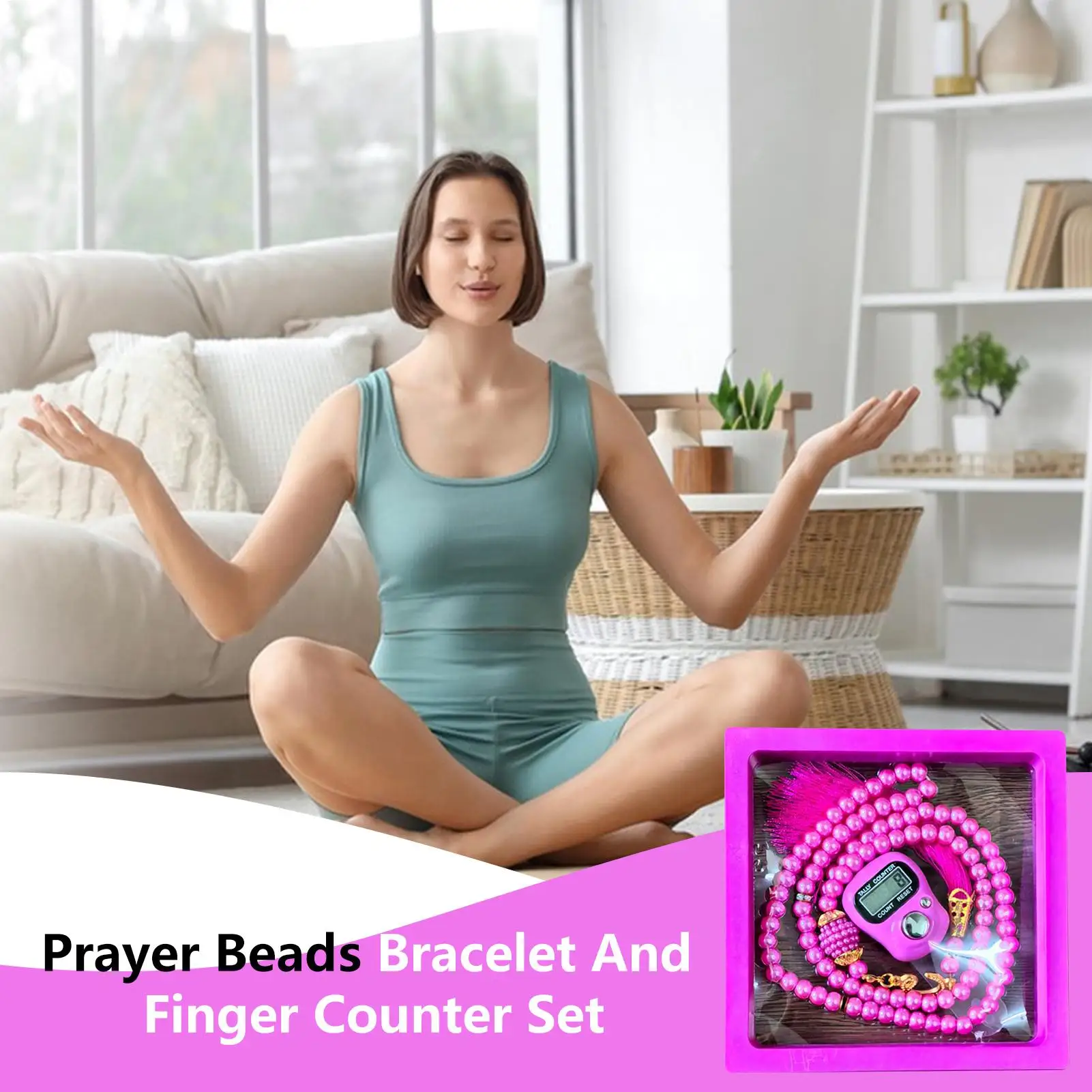 Rosary Bracelet For Women Prayer Counting Bracelet Finger Counter Set Portable Prayer Jewelry For Devotionals Confirmation