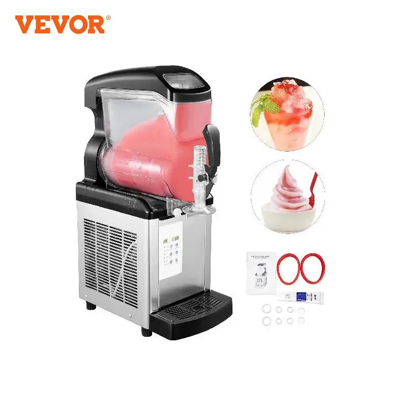 Vevor Macchina Elettrica Per Granita Frappè Sorbetto 6L 650W Con Schermo Di Controllo, Granitore Serbatoio Singolo 6L Per Granita Sorbetto Commerciale