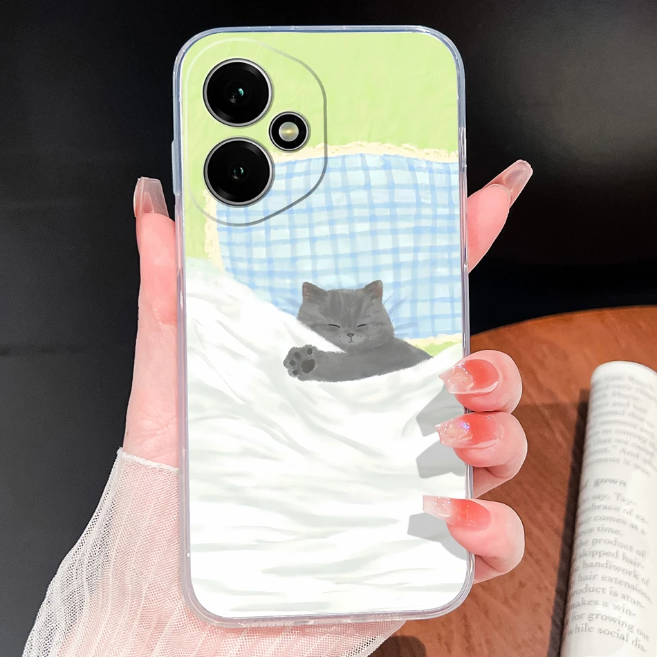 Cupid-Angel Soft Clear Silicone Anti-Drop Phone Case - Slim Protective Back Cover
