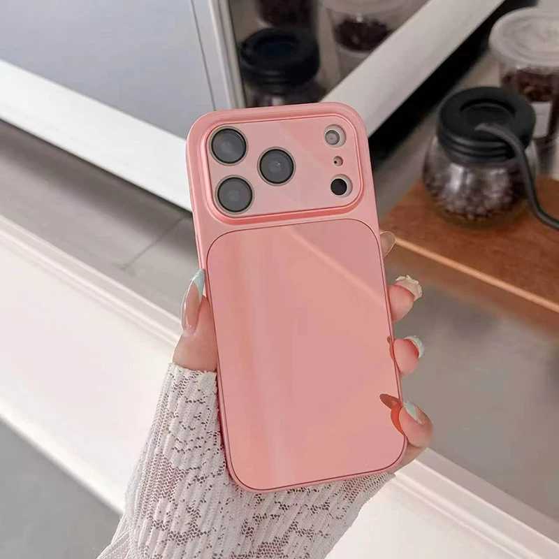 Premium Mirror Style Lens Protection Phone Case - All-Inclusive Design with Enhanced Durability