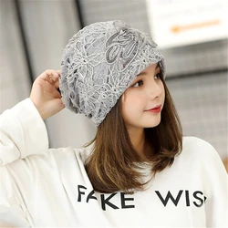 New Butterfly Flower Women Hip-hop Cap Beanie Winter Slouch 5 Colors One Size Elastic Slouchy Hat