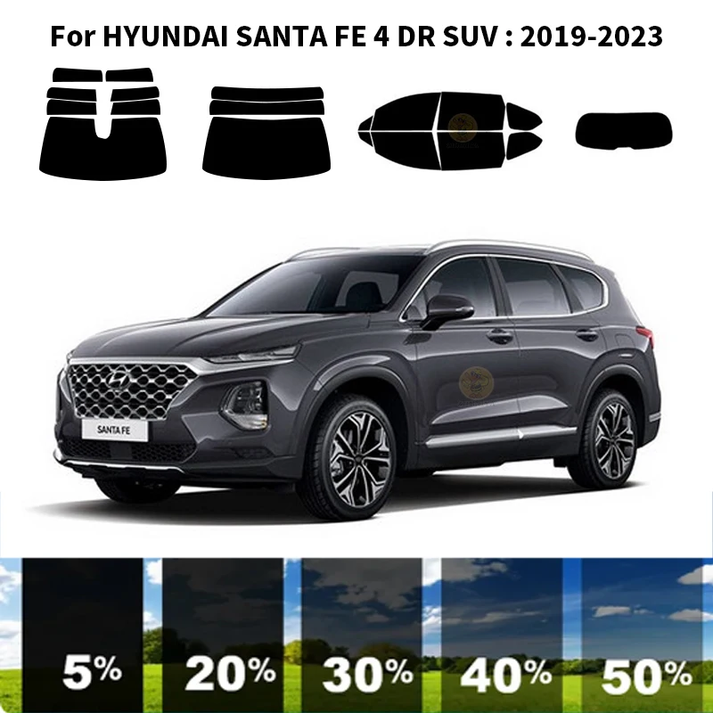 

Precut nanoceramics car UV Window Tint Kit Automotive Window Film For HYUNDAI SANTA FE 4 DR SUV 2019-2023