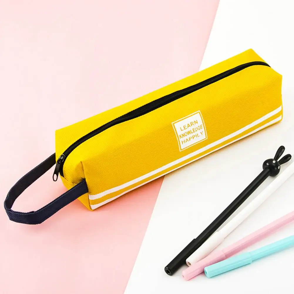 

Pencil Storage with Strong Zipper Pencil Case with Handle Design Durable Stylish Pencil Case Capacity Stationery for Home