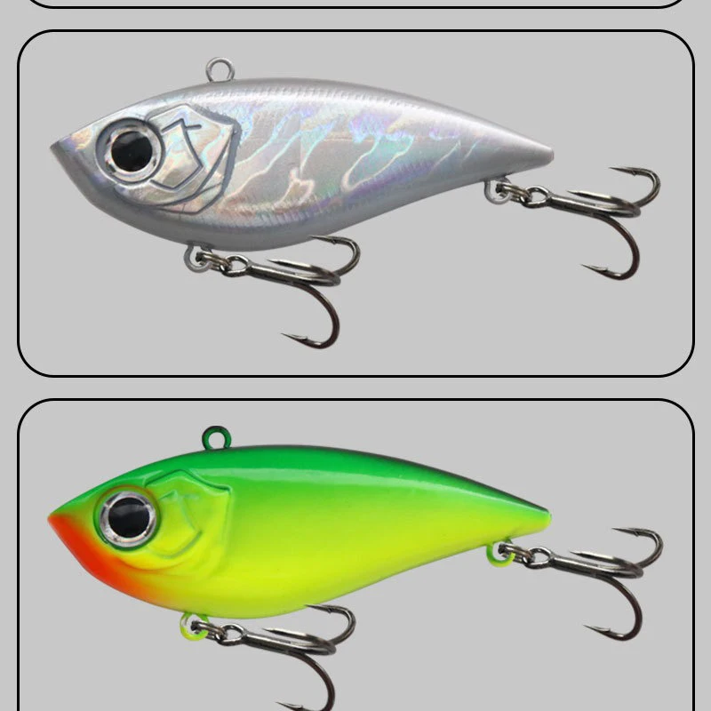 Kunststoff Vibration Angelköder 12g 14g 17g 20g ABS Hard VIB Swimbait Lipless Wobbler Sinking Bait Bass Pike – Detail 11