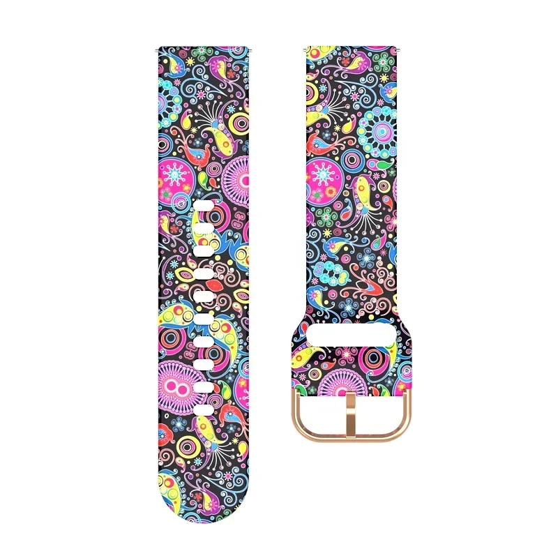 Vibrant Silicone Watch Strap - Soft, Adjustable Band