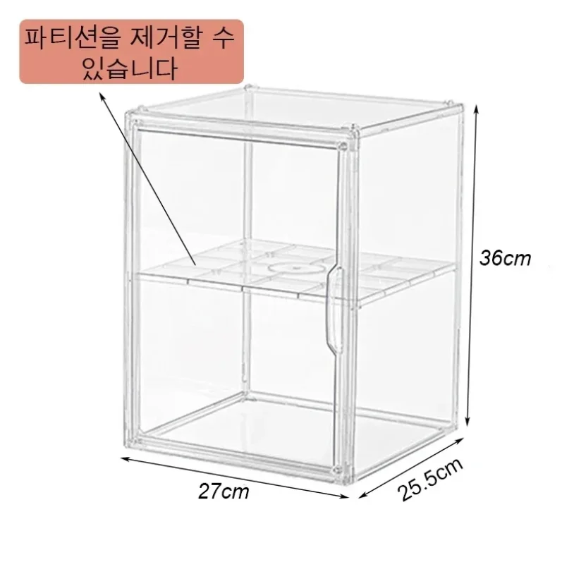 새로운 대용량 수납함, 피규어 아크릴 박스, 투명 블라인드 박스 쇼케이스, 가방용 화장품 정리함