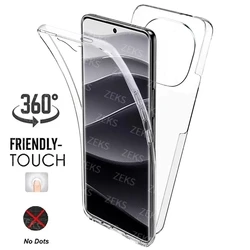 360 Full Body Shockproof Case - Silicone PC Hard Hybrid Dual Layer Protective Cover for Note 14 Pro Plus