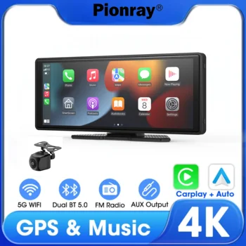 Radio para Auto de 9 Pulgadas, Inalámbrico, Android Auto, Carplay, Phonelink, Bluetooth 5.0, WiFi, Reproductor FM MP5 1
