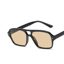 

Pilot Sunglasses Women Vintage Retro Yellow Lens Sunglasses Men Brand Design Female Square Driving Glasses Eyewear Shades UV400